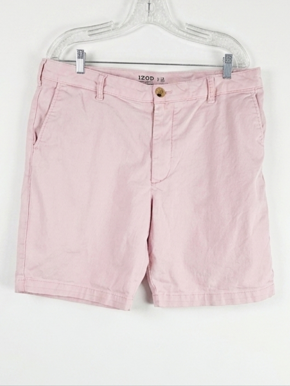 IZOD Saltwater Light Pink Men's Chino Shorts